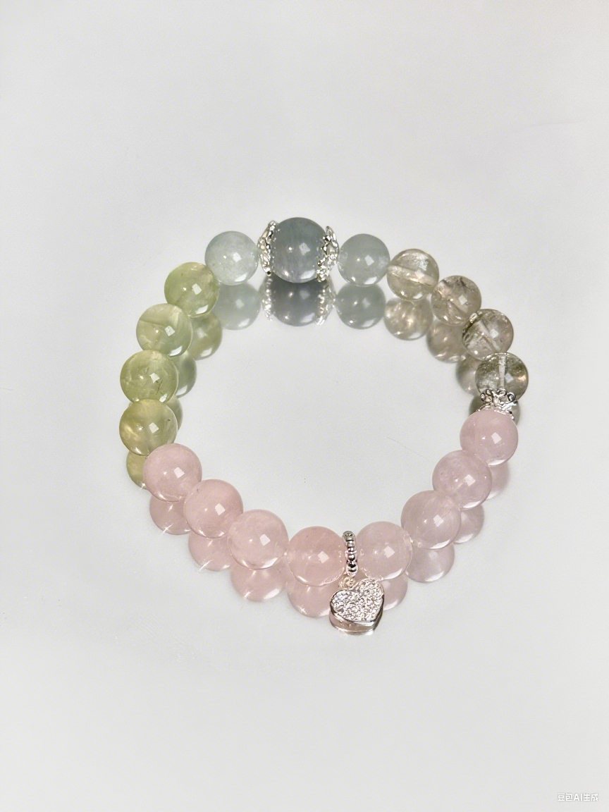[Harmony of Wood and Fire] crystal bead bracelet